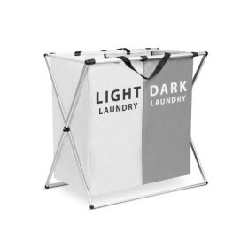   Összecsukható fémvázas szövet szennyestartó kosár (57,5x36,5x58 cm-es)