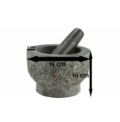 Gránit mozsár törővel (15 cm-es)