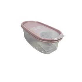   Szárazáru tároló zárható kiöntőnyílással pink színben (0,6 L-es)
