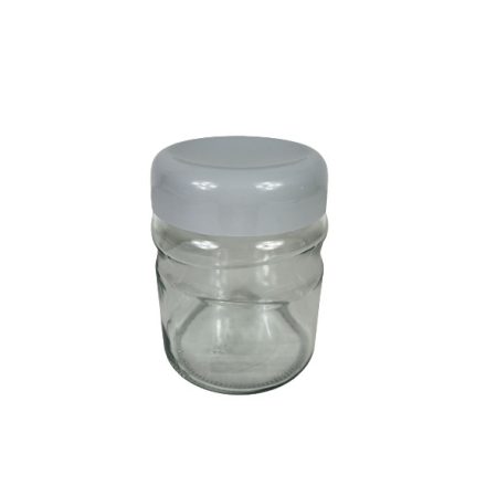 Fűszertartó üveg, műanyag tetővel 0,9 literes szürke (V)