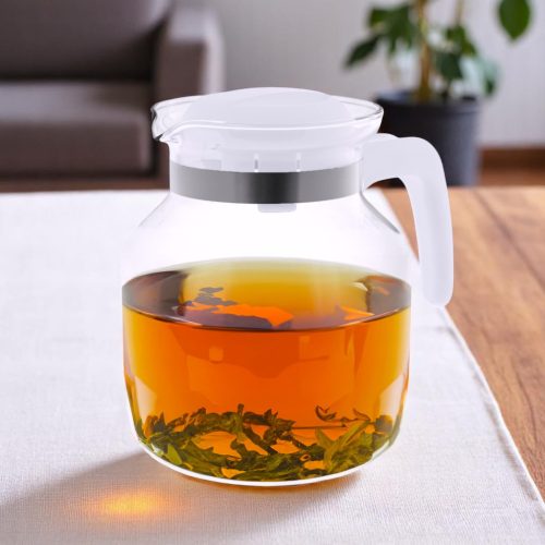 Kiöntő fedővel 1,5 L hőálló fehér