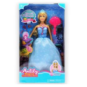 Játékbaba hercegnős ruhában kiegészítőkkel