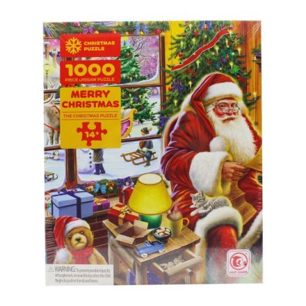 Puzzle karácsonyi télapó 1000 db-os