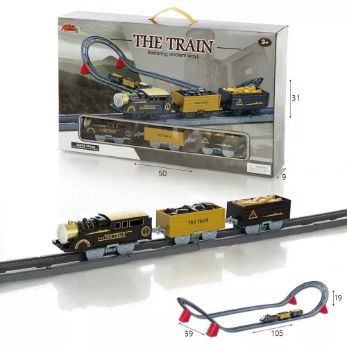 Vonat készlet pályával (elemes)