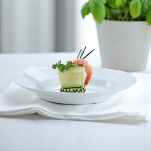 18 részes Luminarc Plumi étkészlet (fehér színben)