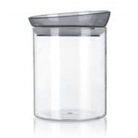 MABEL üveg tároló szürke fedővel (1100 ml-es)