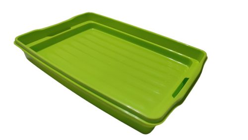 Süteményes doboz szögletes zöld (V)