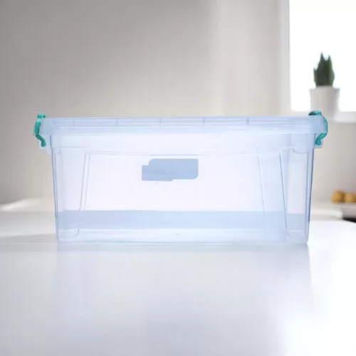 Tárolódoboz 13,7 L 35X23X16,5 CM zöld füllel