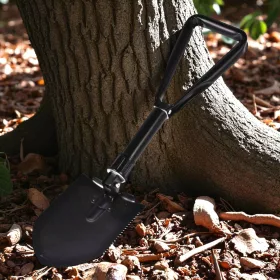   Összecsukható gyalogsági ásó – acél, fűrészél, táskával