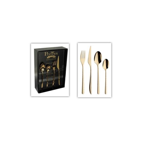 Pintinox FLORENCE GOLD rozsdamentesevőeszköz klt.24 részes/PVD bevonat