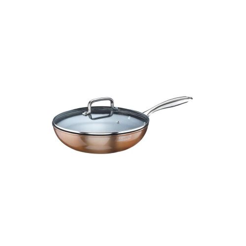 Pintinox MATERIC wok+üvegfedő bevonatos 28 cm rozsdamentesnyél induk