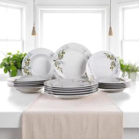 Porcelán tányér szett OLIVES 18 db