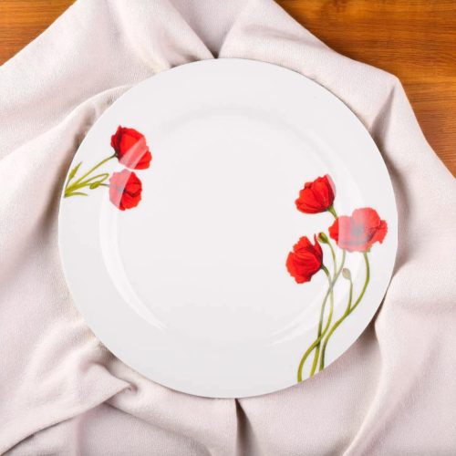 18 db-os Poppy Kerámia tányér szett