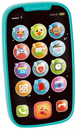 Bébi mobiltelefon sok funkció, sok hang kék