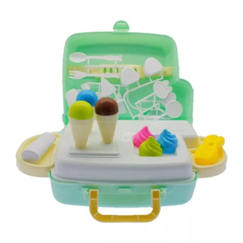 Fagylalt árus készlet, bőröndös, 26 db.-os