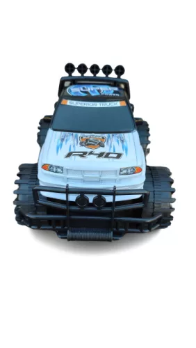 Lendkerekes játék terepjáró fekete-fehér színben