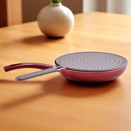 Perfect Home szürke fröccsenésgátló és zsírfogó szilikon (28 cm-es)