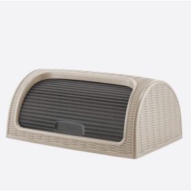 Kenyértartó rattan hatású vaj színben