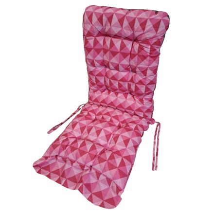 Kerti ülőpárna "TOLEDO" rózsaszín kocka mintás