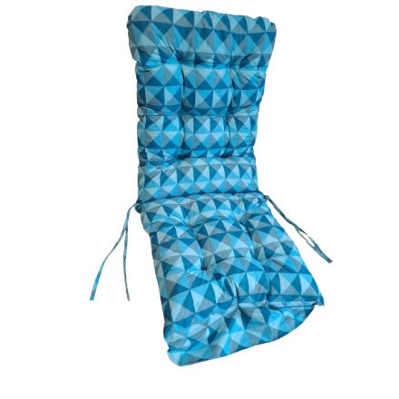 Kerti ülőpárna "TOLEDO" kék kocka mintás