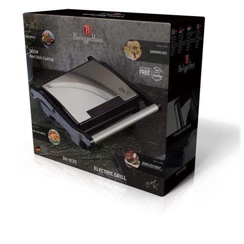 Berlinger Haus elektromos grillsütő fekete színben 1500 W-os (BH-9139)