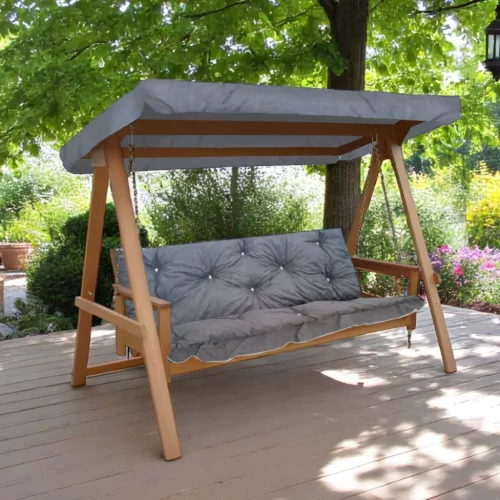 Hintaágy párna 170 cm 3 részes szürke színben