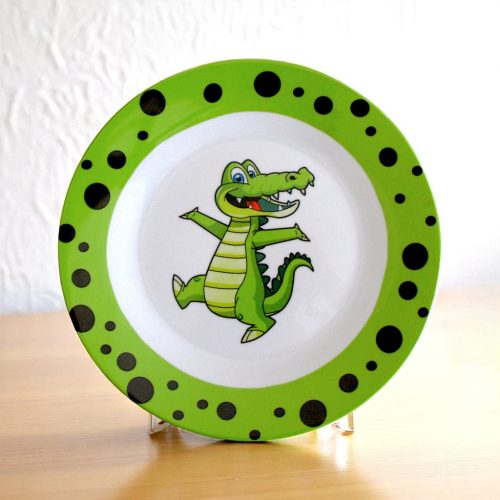 3 db-os gyermek étkészlet (krokodilos)