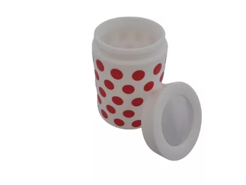 Opál fűszertartó fedővel pöttyös mintás (750 ml-es)