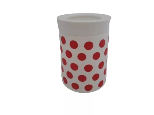Opál fűszertartó fedővel pöttyös mintás (750 ml-es)