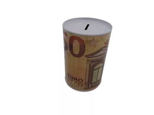 Fém persely eurós (10x15 cm-es)