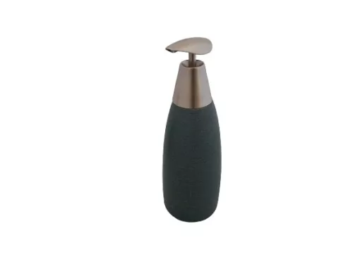 2 db-os STONEWARE szappanadagoló és fogkefe tartó szett (7x7x10,5 cm-es)
