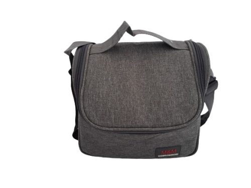 6 L-es hűtőtáska sötétszűrke színben (21x15x19 cm-es)