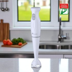   Momert 2221 botmixer 300 W – rozsdamentes pengékkel, 2 sebességfokozat, fehér