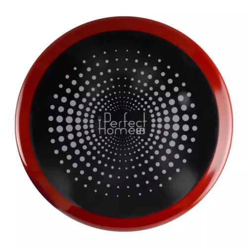 4 L-es Perfect Home zománcozott lábas fedővel 22 cm-es (piros színben)