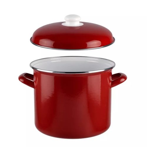 Perfect Home Fazék fedővel zománcozott 20cm 5,2l piros Perfect Home