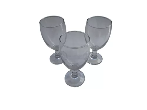 3 darabos talpas boros pohár szett üveg Cheerful (300 ml-es)