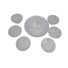  6+1 darabos üveg tál szett