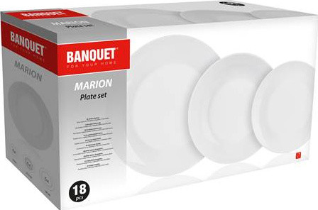 MARION 18 részes porcelán tányérkészlet