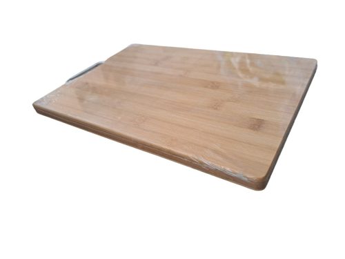 Bambusz vágódeszka fém füllel 240x340x17 mm