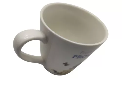 porcelán csésze páros, kanállal levendula mintával (320 ml-es)