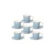 Tognana SHABBY AZZURRO kerámia mokkás készlet 9 cl (6 darab)