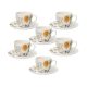 Tognana AUDREY IRIS porcelán teás készlet 20 cl (6 db) 