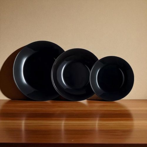 Zelie fekete étkészlet 19 részes