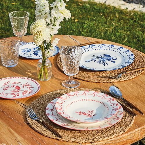 OLIMPIA NEW BLUE LOIRA porcelán étkészlet 18 db-os