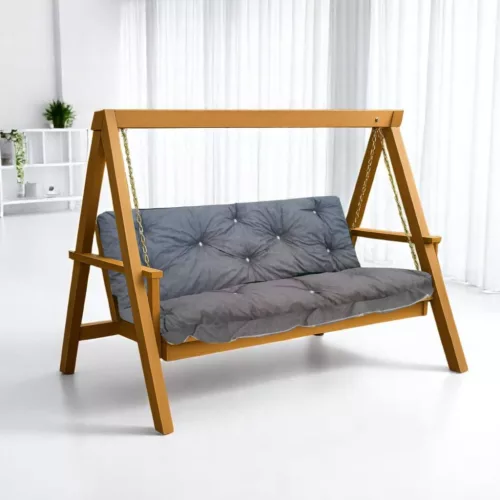 Hintaágy párna 130 cm 2 részes Szürke