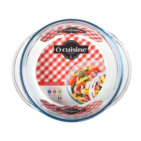OC-204AC KEREK  HŐÁLLÓ SÜTŐTÁL FEDŐVEL 24X20CM 2,1L