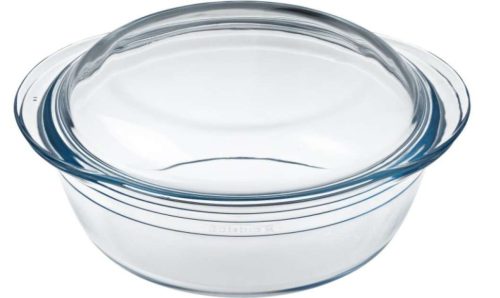 OC-204AC KEREK  HŐÁLLÓ SÜTŐTÁL FEDŐVEL 24X20CM 2,1L