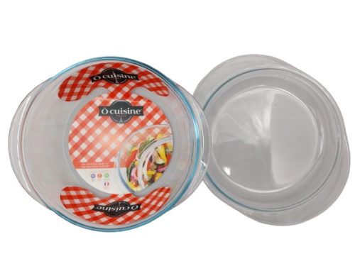 OC-204AC KEREK  HŐÁLLÓ SÜTŐTÁL FEDŐVEL 24X20CM 2,1L