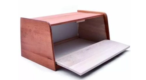 Fa kenyértartó sötétbükk feliratos