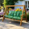 Hintaágy párna 130 cm Zöld mexikói pálmaleveles